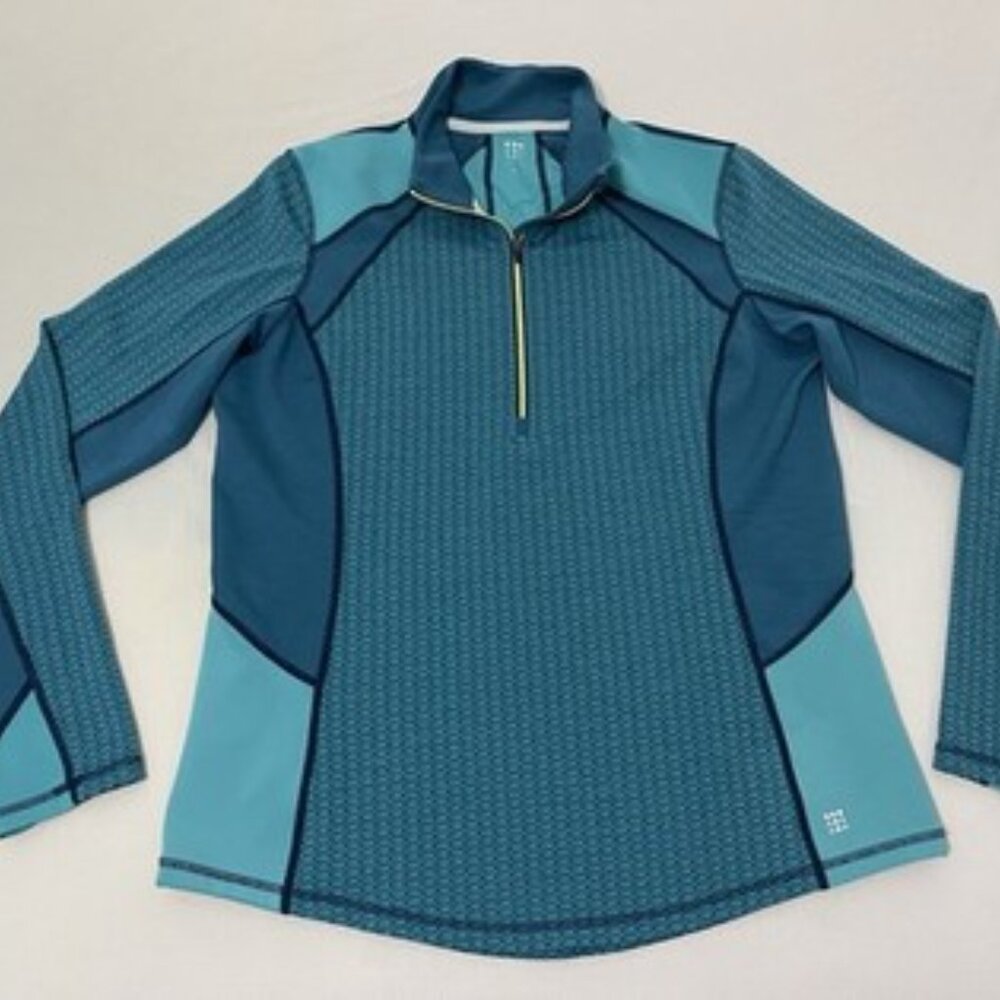 Title Nine Sunbuster 1/4 Zip Long Sleeve Pullover Women  Size L.